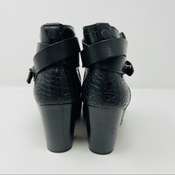 RAG AND BONE CROC EMBOSSED HARROW BOOTIES 39.5 - Picture 5 of 12
